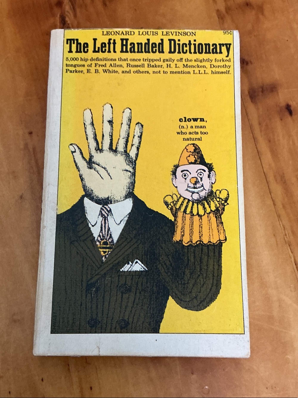 Vintage 63 The Left Handed Dictionary Leonard Louis Levinson Humour